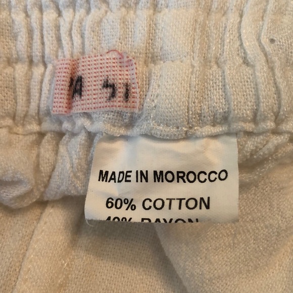 🇲🇦 2-piece Boho side button pants asymmetrical point front top set - Picture 9 of 12